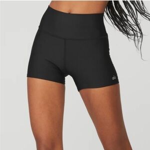 ALO Yoga Black High-Rise Athletic Shorts